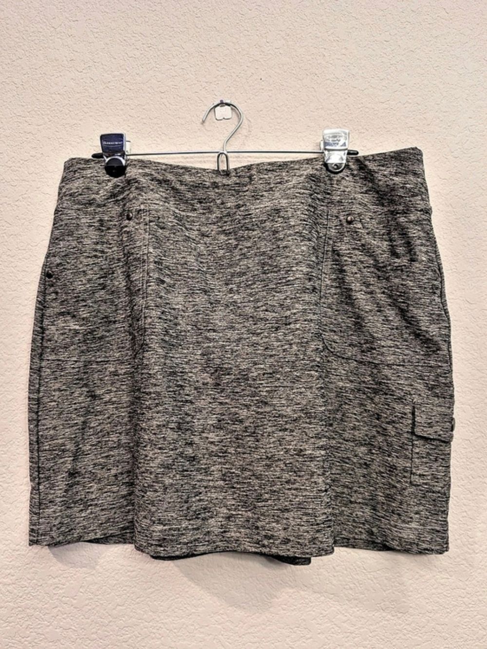 Style&co Gray A-Line Tennis Sporty Activewear Athlesuire Skort Size Large
